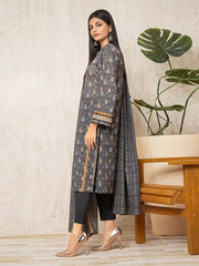 edenrobe Allure Printed Khaddar Unstitched 3Pc Suit EWU22A3-23387