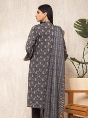 edenrobe Allure Printed Khaddar Unstitched 3Pc Suit EWU22A3-23387