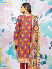 edenrobe Allure Printed Khaddar Unstitched 3Pc Suit EWU22A3-23439