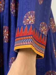 edenrobe Allure Printed Khaddar Unstitched 3Pc Suit EWU22A3-23465