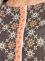 edenrobe Allure Khaddar Unstitched Printed 3Pc Suit EWU22A3-23466-XXL