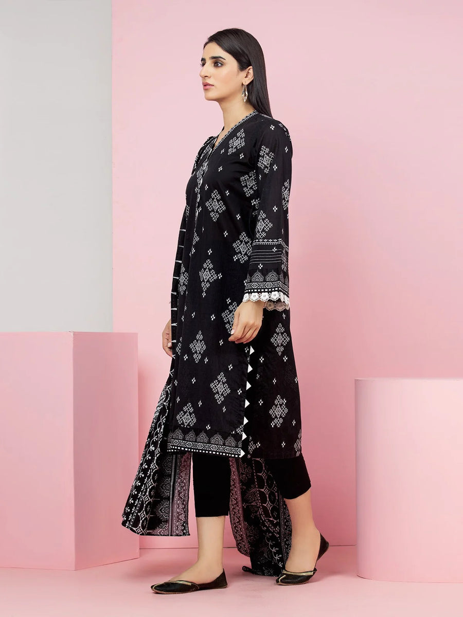 edenrobe Allure Printed Khaddar Unstitched 2Pc Suit EWU22A3-23813