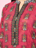 edenrobe Allure Khaddar Unstitched Printed 3Pc Suit EWU22A3-24240-XXL