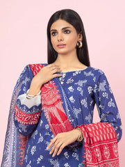 edenrobe Allure Printed Khaddar Unstitched 3Pc Suit EWU22A3-24252