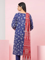 edenrobe Allure Printed Khaddar Unstitched 3Pc Suit EWU22A3-24252