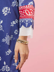 edenrobe Allure Printed Khaddar Unstitched 3Pc Suit EWU22A3-24252