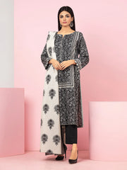 edenrobe Allure Printed Khaddar Unstitched 3Pc Suit EWU22A3-24254