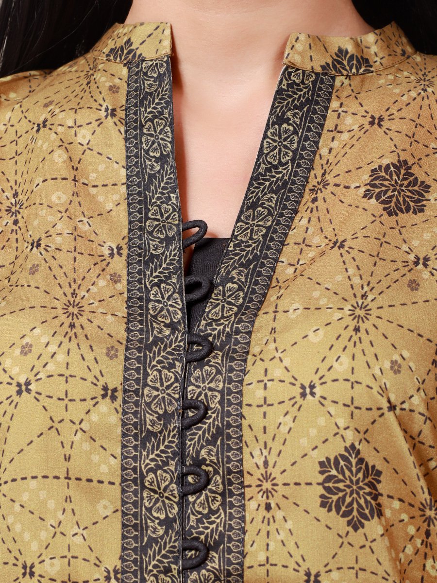 edenrobe Allure Khaddar Unstitched Printed 3Pc Suit EWU22A3-24256-XXL