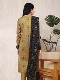 edenrobe Allure Khaddar Unstitched Printed 3Pc Suit EWU22A3-24256-XXL
