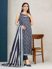 edenrobe Allure Printed Khaddar Unstitched 3Pc Suit EWU22A3-24257