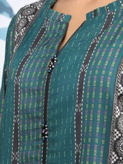 edenrobe Allure Khaddar Unstitched Printed 3Pc Suit EWU22A3-24262-XXL