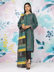 edenrobe Allure Printed Khaddar Unstitched 3Pc Suit EWU22A3-24262