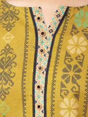 edenrobe Allure Printed Khaddar Unstitched 3Pc Suit EWU22A3-24277