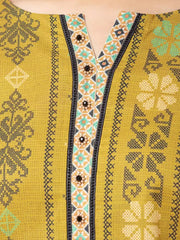 edenrobe Allure Khaddar Unstitched Printed 3Pc Suit EWU22A3-24277