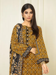 edenrobe Allure Printed Khaddar Unstitched 2Pc Suit EWU22A3-24284
