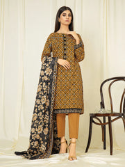 edenrobe Allure Printed Khaddar Unstitched 2Pc Suit EWU22A3-24284