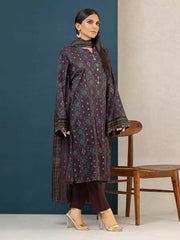 edenrobe Allure Printed Khaddar Unstitched 3Pc Suit EWU22A3-24407
