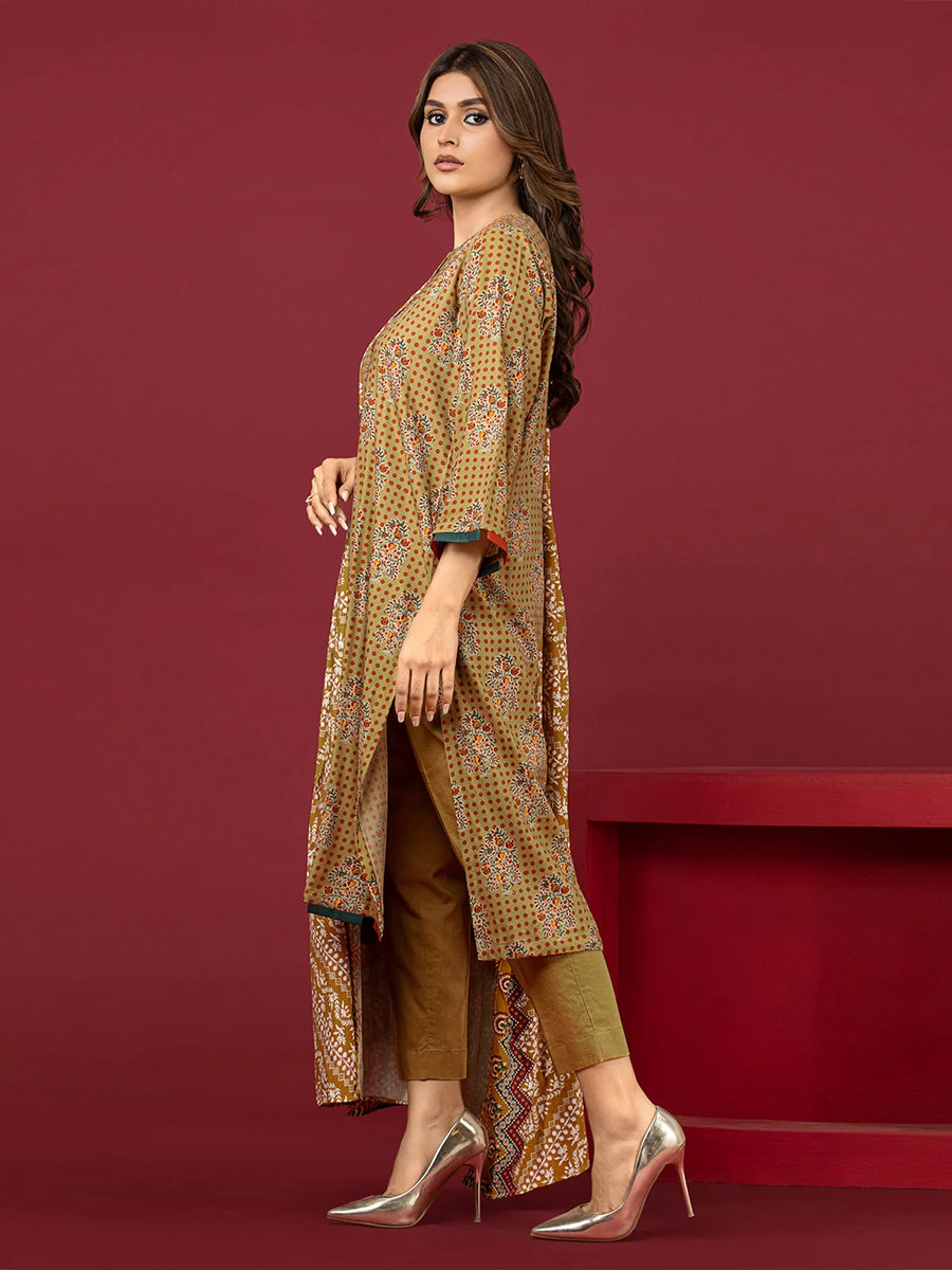 edenrobe Allure Printed Khaddar Unstitched 3Pc Suit EWU22A3-24408