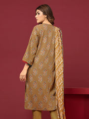 edenrobe Allure Printed Khaddar Unstitched 3Pc Suit EWU22A3-24408