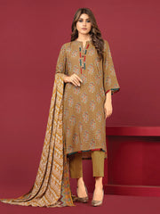 edenrobe Allure Printed Khaddar Unstitched 3Pc Suit EWU22A3-24408