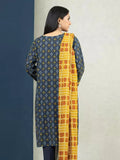 edenrobe Allure Printed Khaddar Unstitched 3Pc Suit EWU22A3-24413