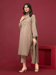 edenrobe Allure Printed Khaddar Unstitched 3Pc Suit EWU22A3-24414