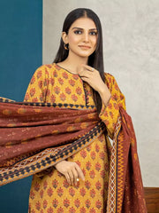 edenrobe Allure Khaddar Unstitched Printed 3Pc Suit EWU22A3-24427-XXL