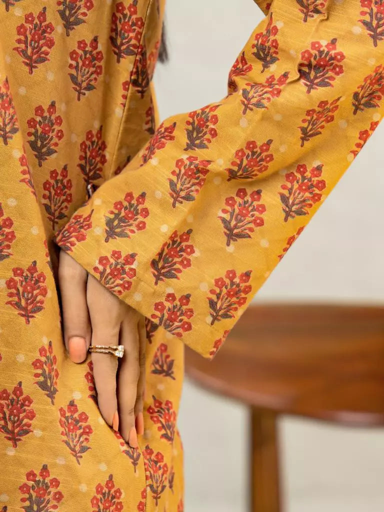 edenrobe Allure Khaddar Unstitched Printed 3Pc Suit EWU22A3-24427-XXL