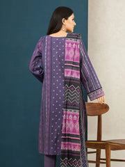 edenrobe Allure Printed Khaddar Unstitched 3Pc Suit EWU22A3-24430