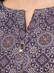 edenrobe Allure Printed Khaddar Unstitched 3Pc Suit EWU22A3-24459