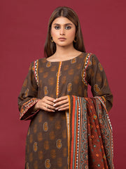 edenrobe Allure Printed Khaddar Unstitched 3Pc Suit EWU22A3-24464