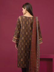 edenrobe Allure Printed Khaddar Unstitched 3Pc Suit EWU22A3-24464