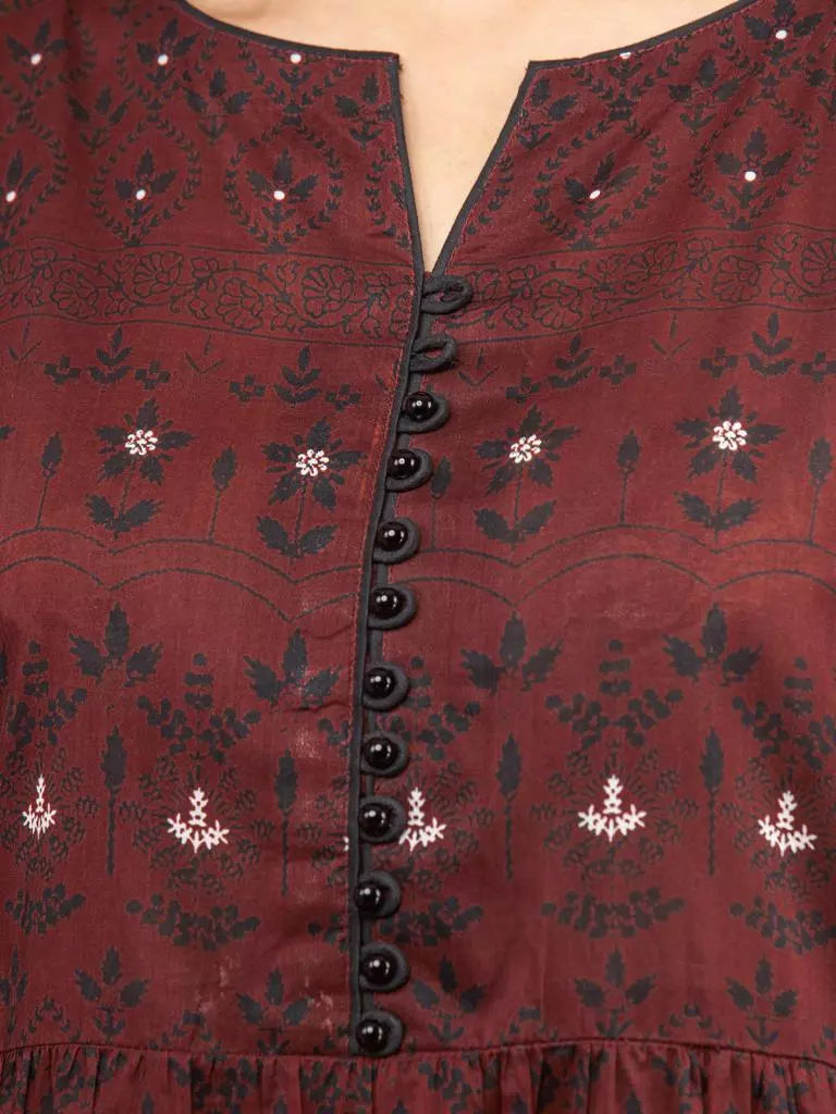 edenrobe Allure Khaddar Unstitched Printed 3Pc Suit EWU22A3-24472-XXL