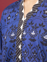 edenrobe Allure Printed Khaddar Unstitched 3Pc Suit EWU22A3-24473