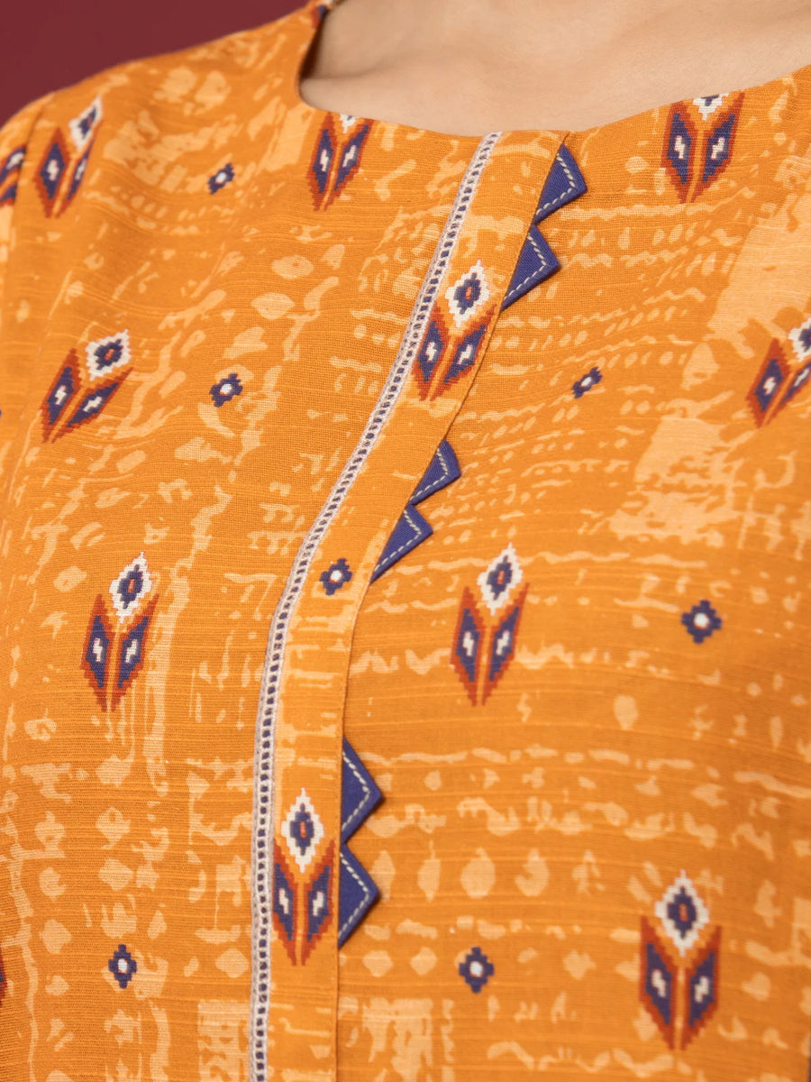 edenrobe Allure Printed Khaddar Unstitched 3Pc Suit EWU22A3-24479