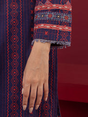 edenrobe Allure Printed Khaddar Unstitched 3Pc Suit EWU22A3-24483