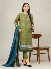 edenrobe Allure Printed Khaddar Unstitched 3Pc Suit EWU22A3-24504