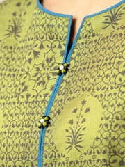 edenrobe Allure Khaddar Unstitched Printed 3Pc Suit EWU22A3-24504-XXL