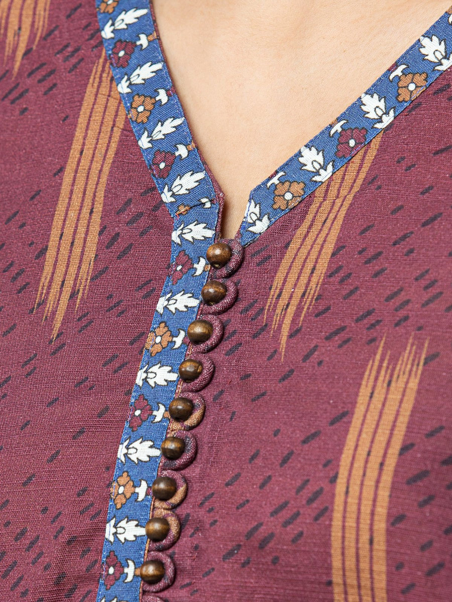 edenrobe Allure Khaddar Unstitched Printed 3Pc Suit EWU22A3-24506-XXL
