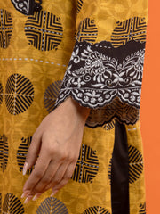 edenrobe Allure Printed Khaddar Unstitched 2Pc Suit EWU22A3-24511