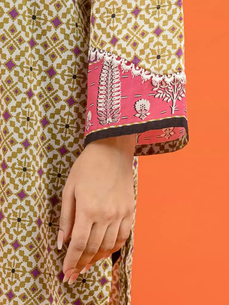 edenrobe Allure Printed Khaddar Unstitched 2Pc Suit EWU22A3-24512
