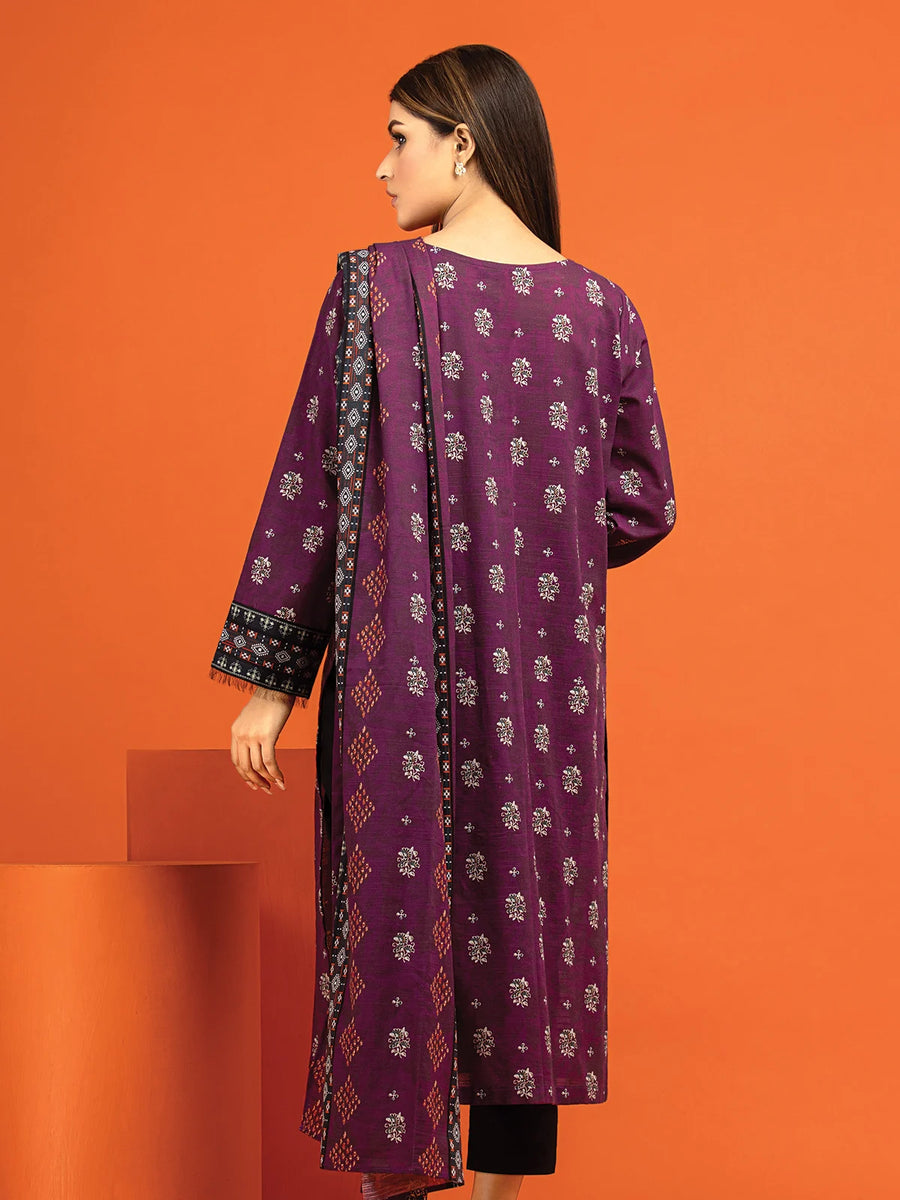 edenrobe Allure Printed Khaddar Unstitched 2Pc Suit EWU22A3-24521