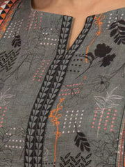 edenrobe Allure Printed Khaddar Unstitched 2Pc Suit EWU22A3-24530