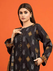 edenrobe Allure Printed Khaddar Unstitched 2Pc Suit EWU22A3-24531