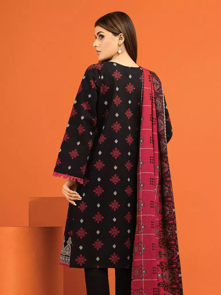 edenrobe Allure Printed Khaddar Unstitched 2Pc Suit EWU22A3-24548