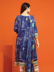 edenrobe Allure Printed Khaddar Unstitched 2Pc Suit EWU22A3-24551