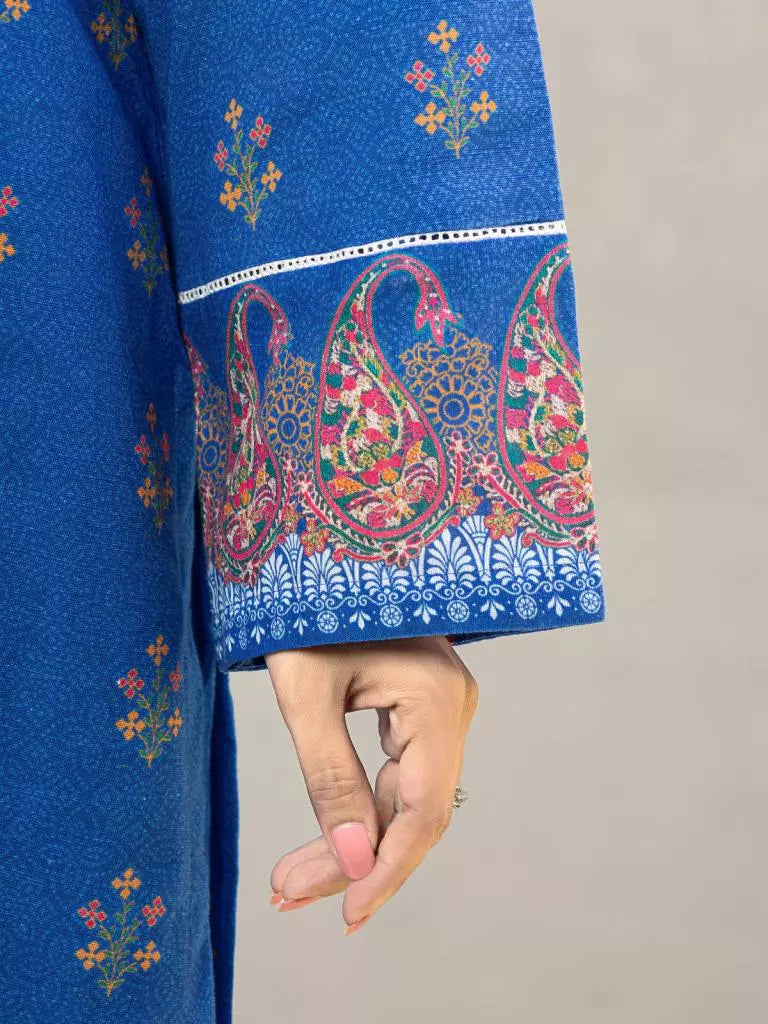 edenrobe Allure Printed Khaddar Unstitched 2Pc Suit EWU22A3-24560