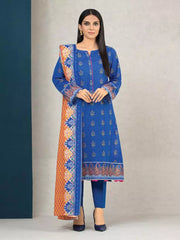 edenrobe Allure Printed Khaddar Unstitched 2Pc Suit EWU22A3-24560