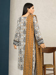 edenrobe Allure Printed Khaddar Unstitched 2Pc Suit EWU22A3-24566