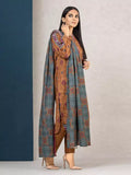 edenrobe Allure Khaddar Unstitched Printed 3Pc Suit EWU22A3-24700